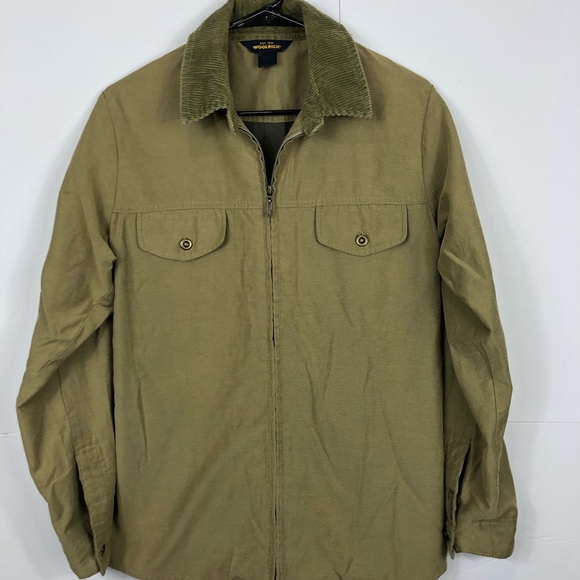 Vintage Woolrich Olive Green Military Jacket Sz S - Picture 1 of 8